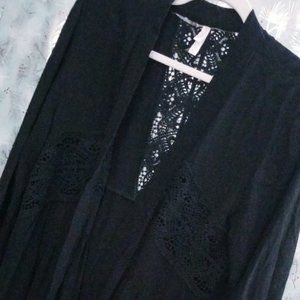 ♡ WOMEN'S BLACK AND LACE CARDIGAN♡